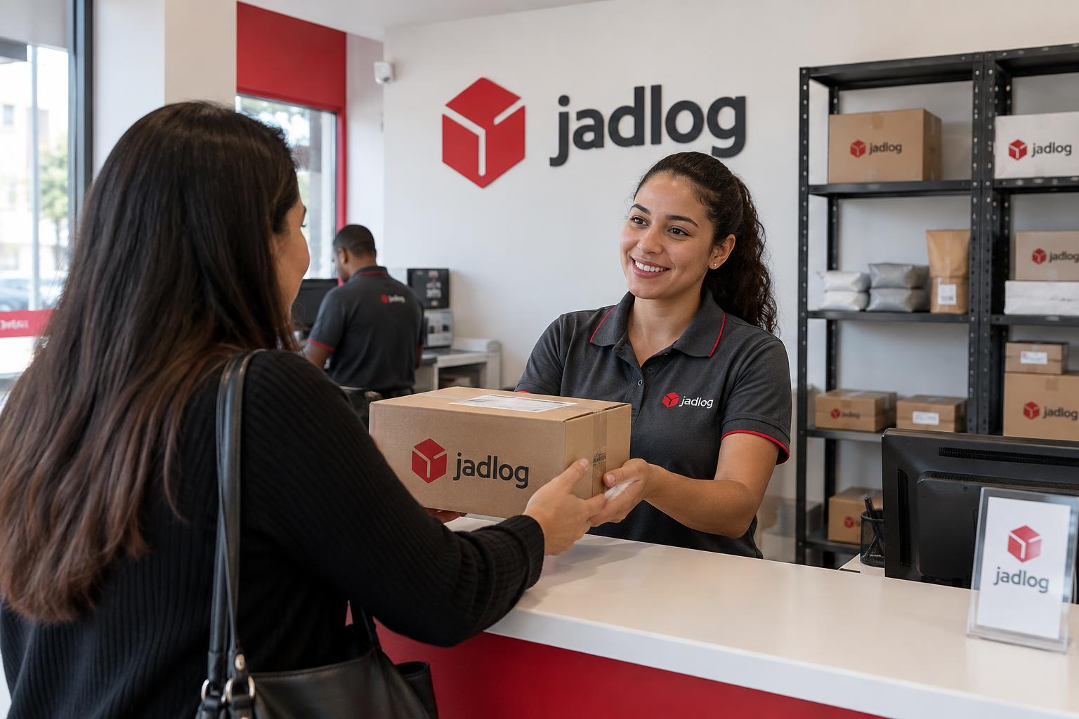 Atendimento em uma unidade Jadlog
